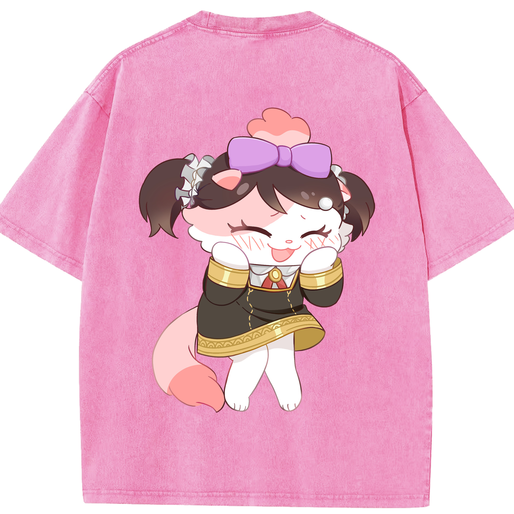 （画像用） SPY×FAMILY间谍家家酒 綿100% ヴィンテージ風 半袖Tシャツ（背面プリント）